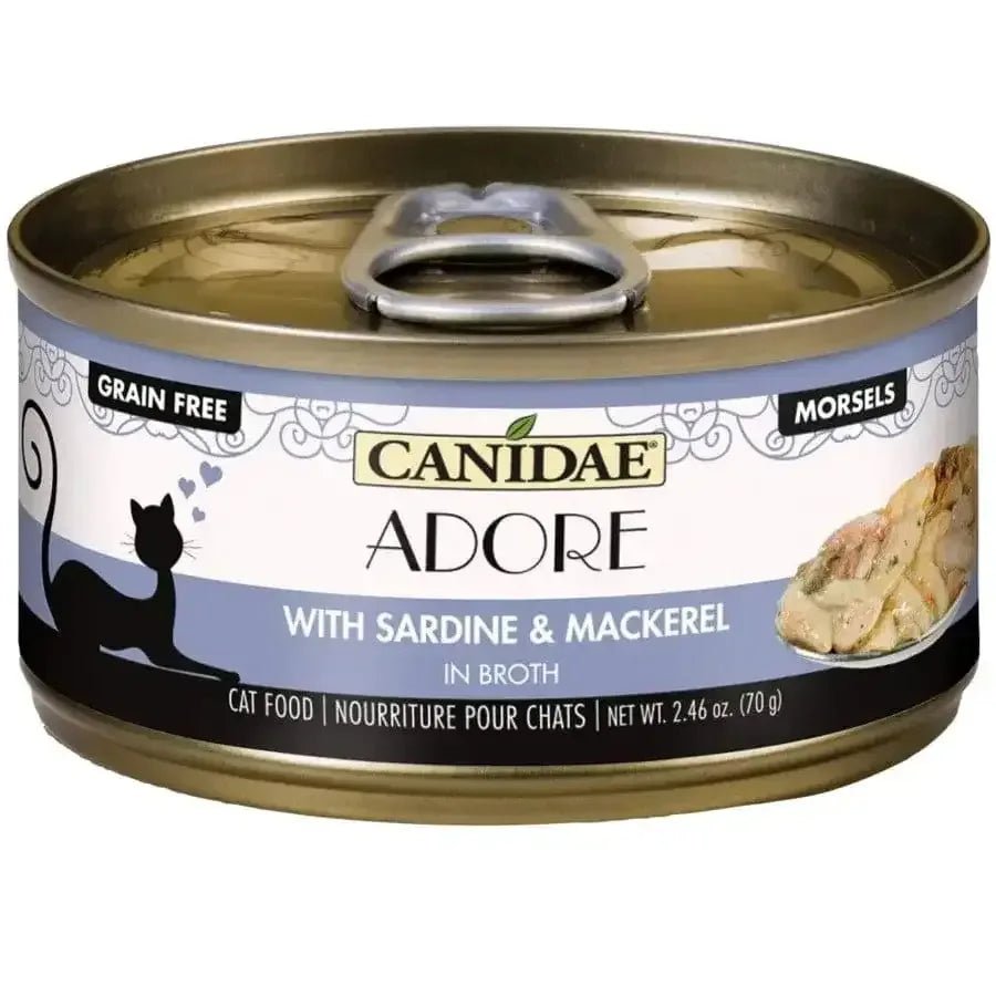 CANIDAE Pure Adore Wet Cat Food Sardine & Mackerel in Broth, 24ea/2.46 oz - Talis Us