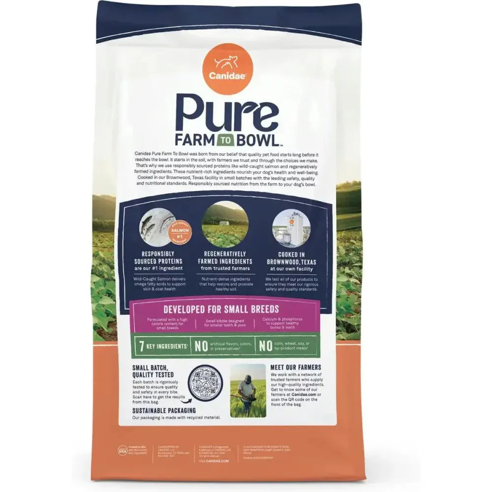 CANIDAE PURE Farm to Bowl Small Breed Salmon Dry Dog Food - Talis Us