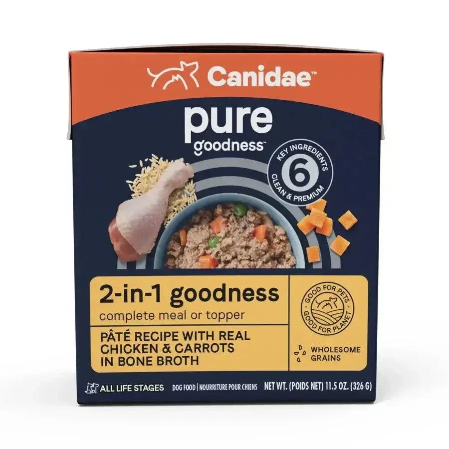 CANIDAE PURE goodness 2 - in - 1 Pate Wet Dog Food 11.5 oz - Talis Us