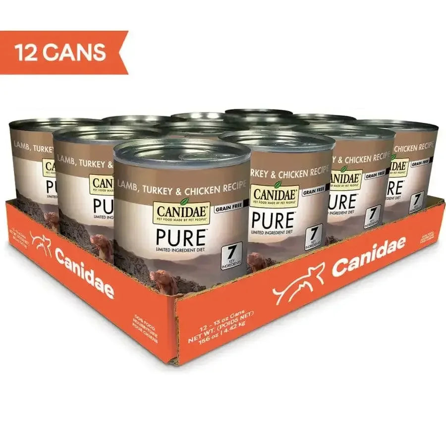 CANIDAE PURE Grain-Free Wet Dog Food 12ea/13 oz CANIDAE