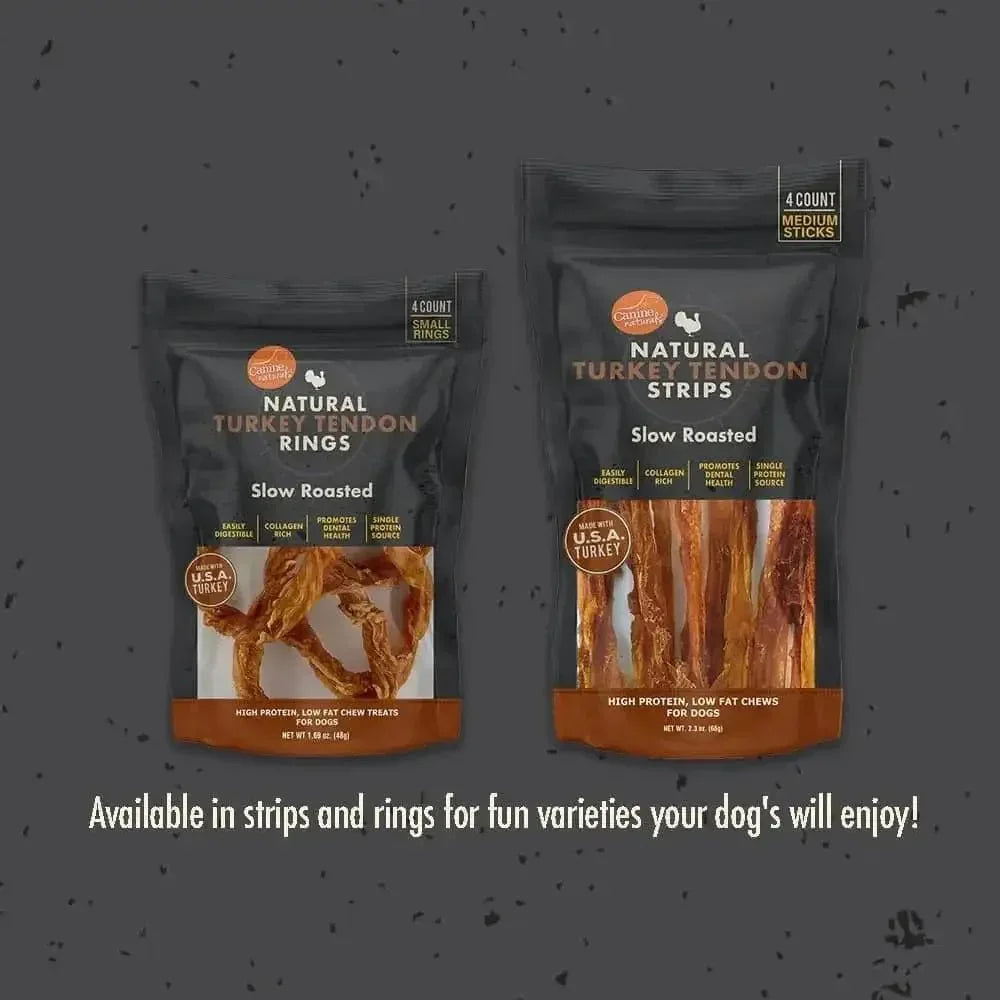 Canine Naturals Natural Turkey Tendon Dog Treats 3oz - Talis Us