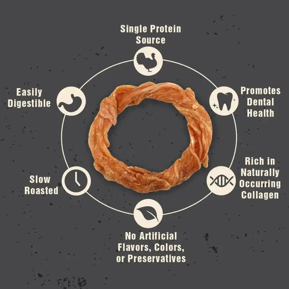 Canine Naturals Slow Roasted Turkey Chews for Dogs 4ct - Talis Us