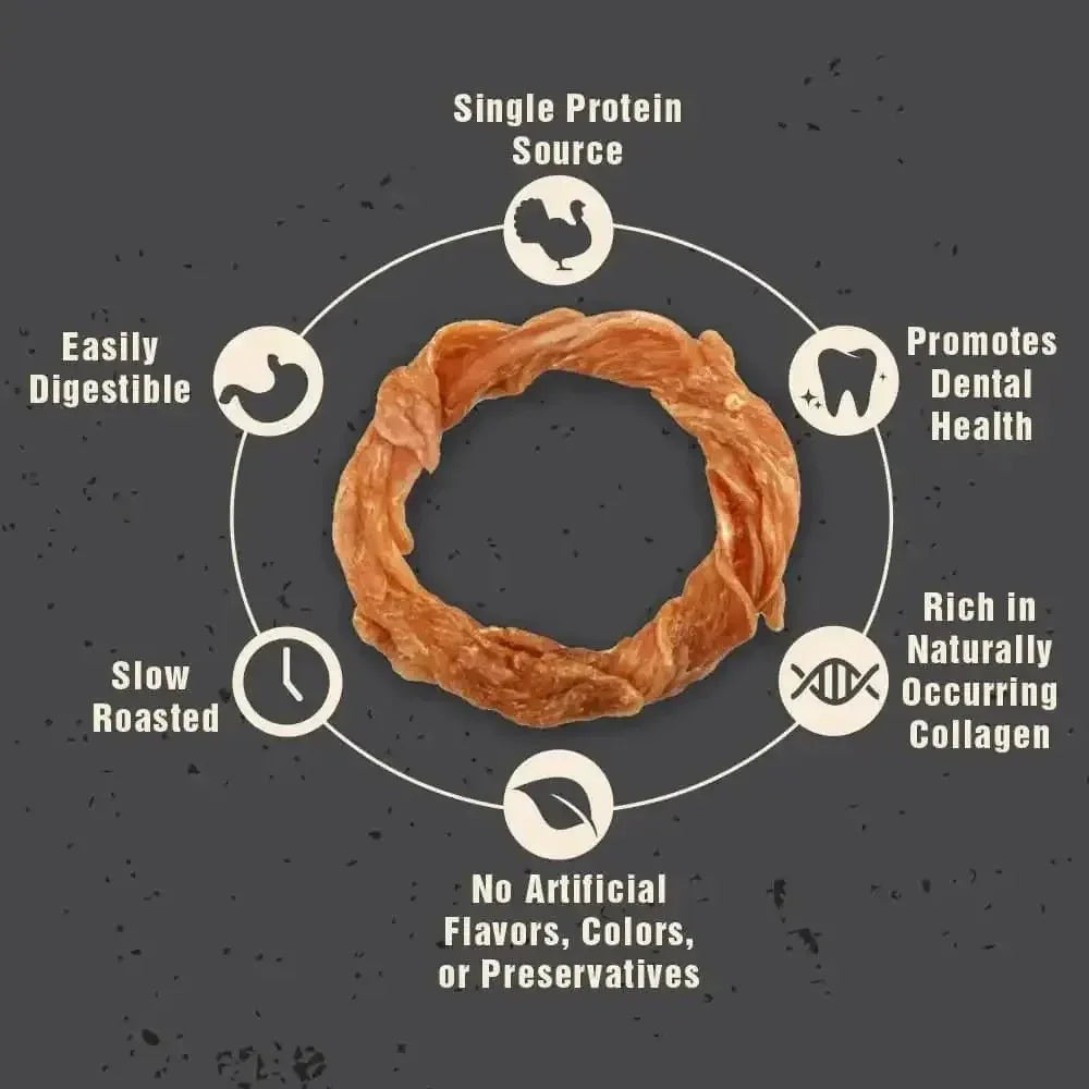 Canine Naturals Slow Roasted Turkey Chews for Dogs 4ct - Talis Us