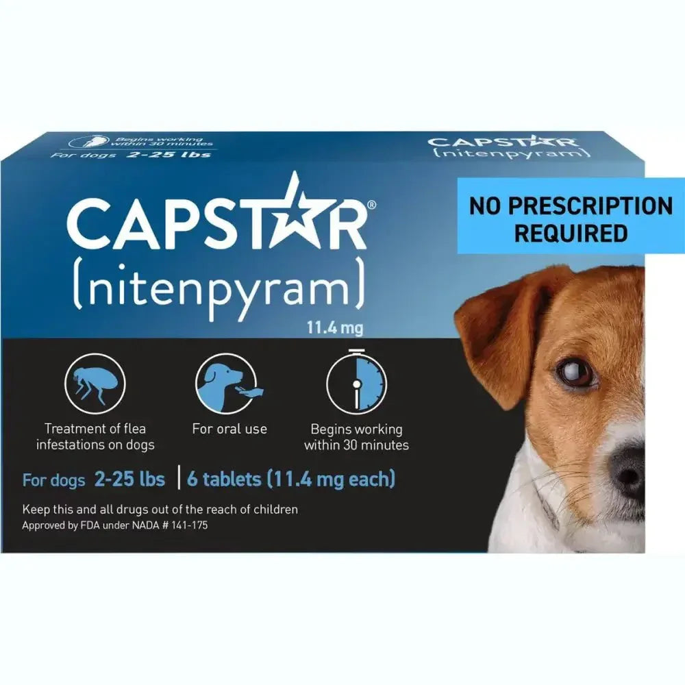 Capstar Flea Tablets for Small Dogs - Fast Acting Relief 11.4 Mg Each, 6 Tablets - Talis Us