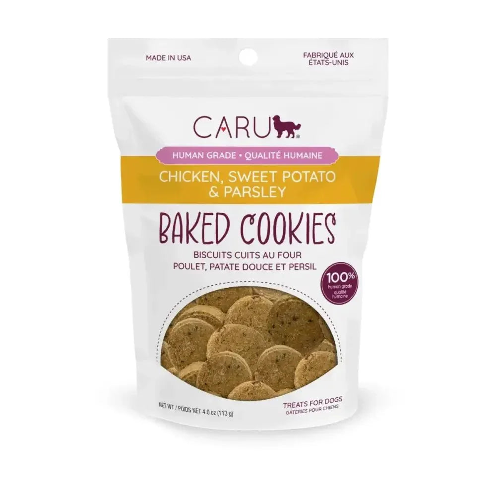 Caru Chicken, Sweet Potato & Parsley Baked Cookie Dog Treats 4 oz - Talis Us