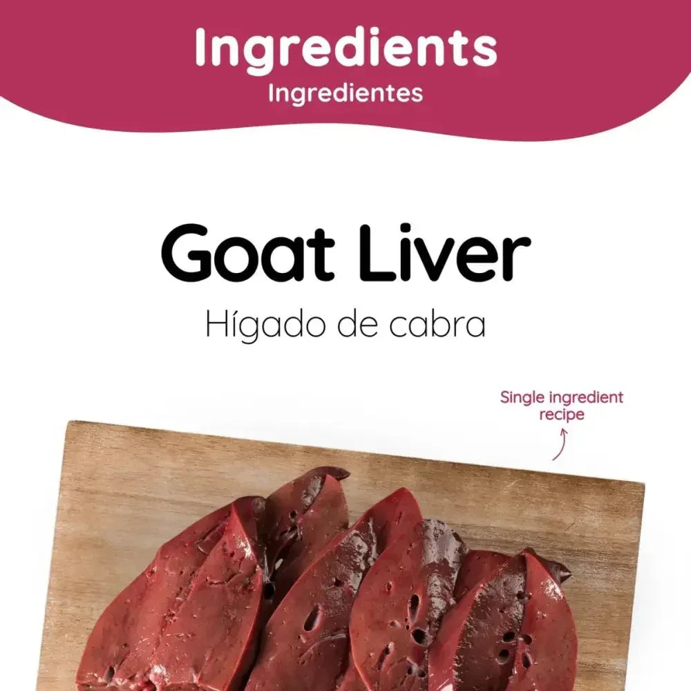 Caru Pet Food Air Dried Goat Liver Dog Treats - 100% Natural Snack 3.5 oz - Talis Us