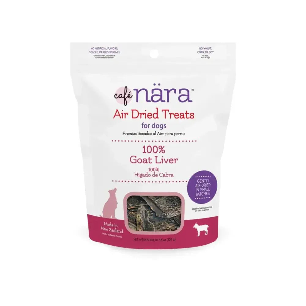 Caru Pet Food Air Dried Goat Liver Dog Treats - 100% Natural Snack 3.5 oz - Talis Us
