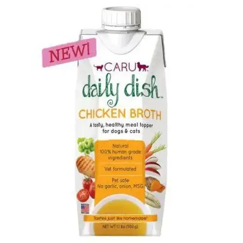 Caru Pet Food Daily Dish Chicken Broth for Dogs and Cats Caru Pet Food