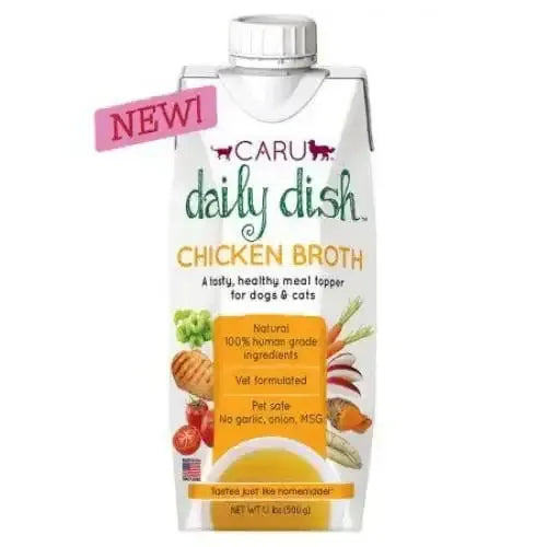 Caru Pet Food Daily Dish Chicken Broth for Dogs and Cats Caru Pet Food