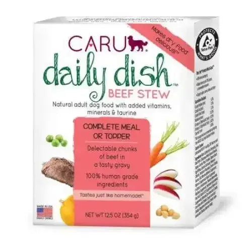 Caru Pet Food Daily Dish Real Beef Stew for Dogs Caru Pet Food