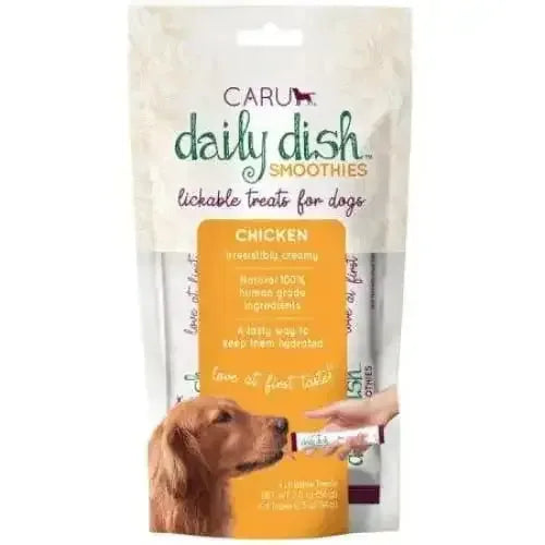 Caru Pet Food Daily Dish Smoothies Chicken Flavored Lickable Dog Treats Caru Pet Food