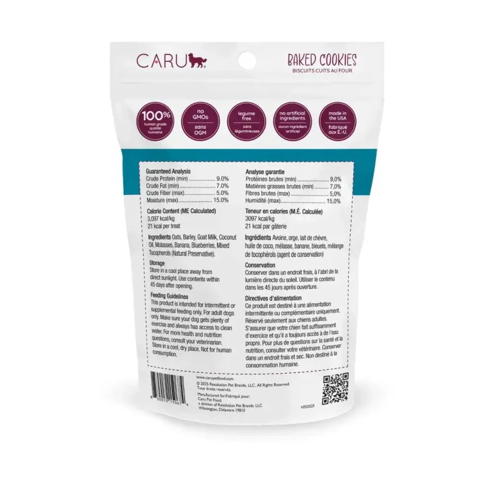 Caru Pet Food Goat Milk Dog Treats with Banana & Blueberry 4 oz - Talis Us