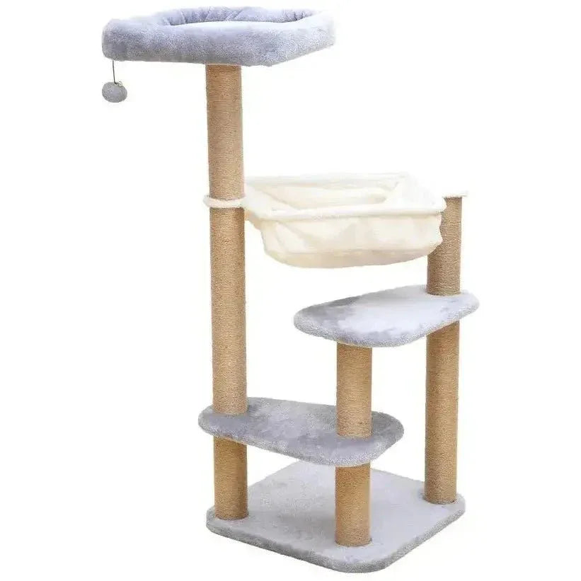 Catry Babylon Cat Tower with Cat Hammock, Scratching Post, and Playful Toy - Talis Us