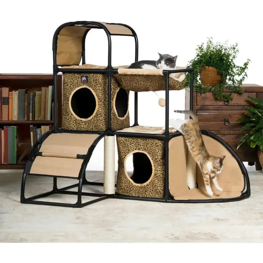 Catville Townhome - Leopard Print Prevue Pet