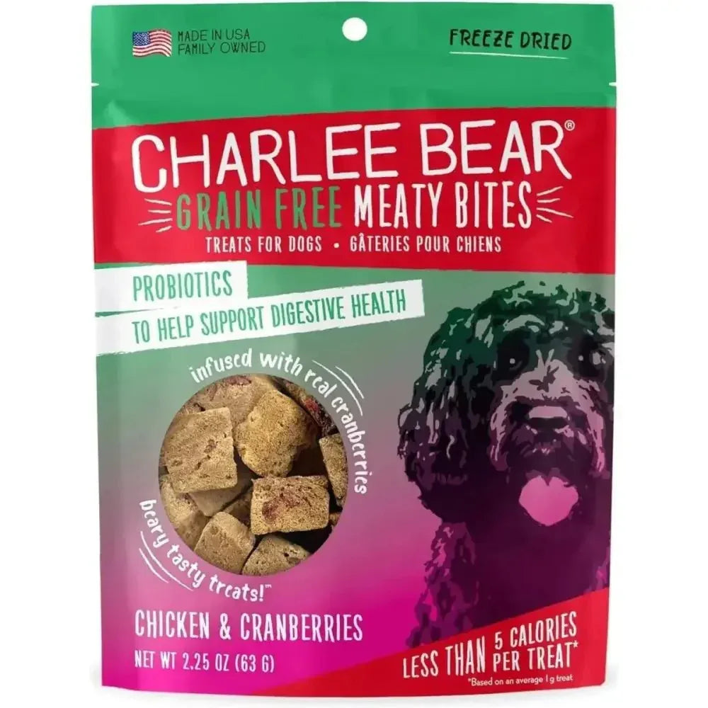 Charlee Bear Meaty Bites Dog Treats 2.5oz - Talis Us