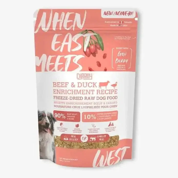 Charmy Pet Beef & Duck Enrichment Recipe - Boost with Goji Berry Freeze Dried Raw Dog Food - Talis Us