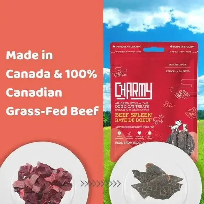 Charmy Pet Beef Spleen Dog Treats 3.8 oz - Talis Us