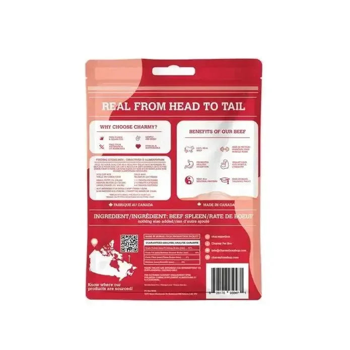 Charmy Pet Beef Spleen Dog Treats 3.8 oz - Talis Us