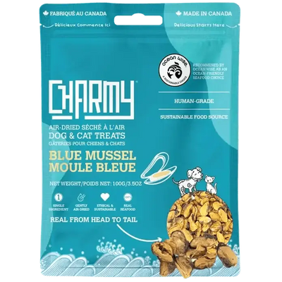 Charmy Pet Blue Mussel Dog Treats 3.8 oz - Talis Us