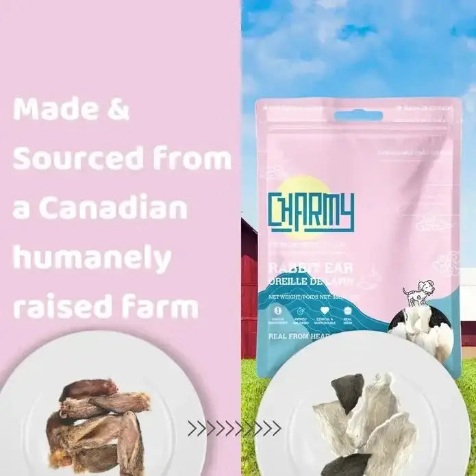 Charmy Pet Rabbit Ear Dog Treats 1.5 oz - Talis Us