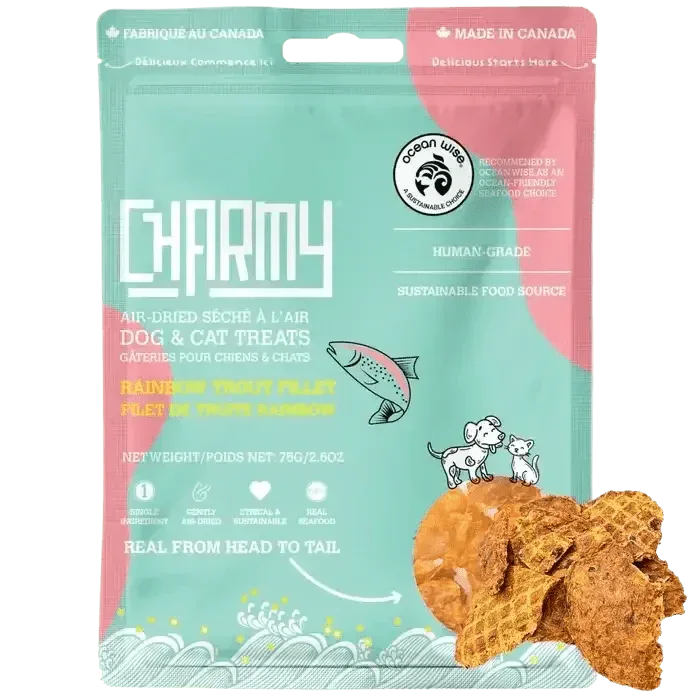 Charmy Pet Rainbow Trout Dog Treats - Talis Us