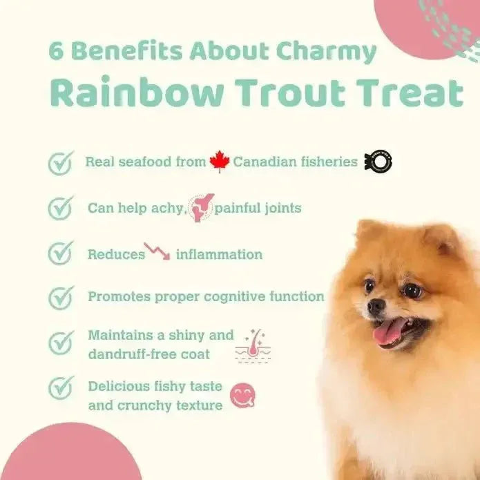 Charmy Pet Rainbow Trout Dog Treats - Talis Us