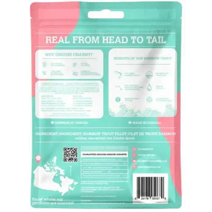 Charmy Pet Rainbow Trout Dog Treats - Talis Us