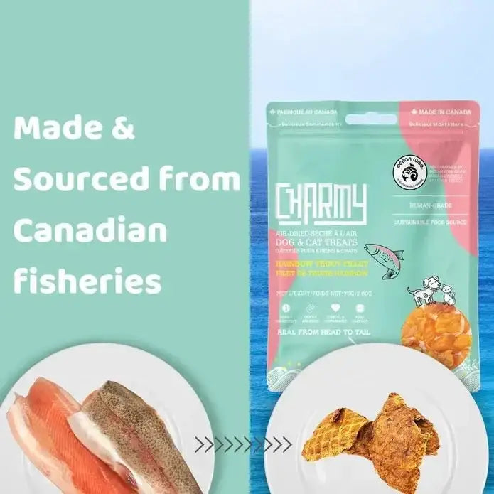 Charmy Pet Rainbow Trout Dog Treats - Talis Us
