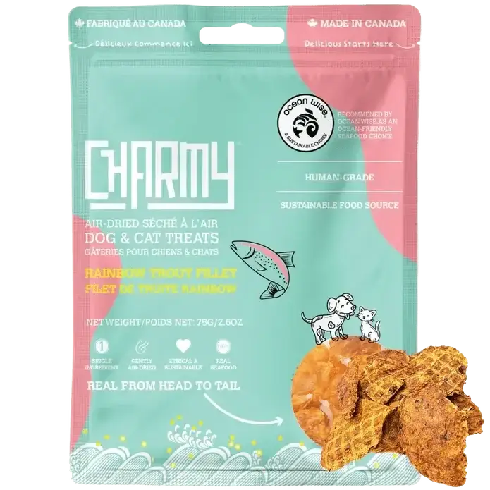 Charmy Pet Rainbow Trout Dog Treats - Talis Us