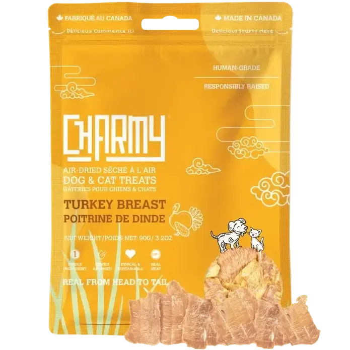 Charmy Pet Turkey Breast Dog Treats 3.5 oz - Talis Us