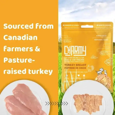 Charmy Pet Turkey Breast Dog Treats 3.5 oz - Talis Us