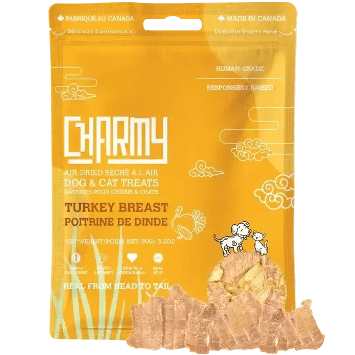 Charmy Pet Turkey Breast Dog Treats 3.5 oz - Talis Us