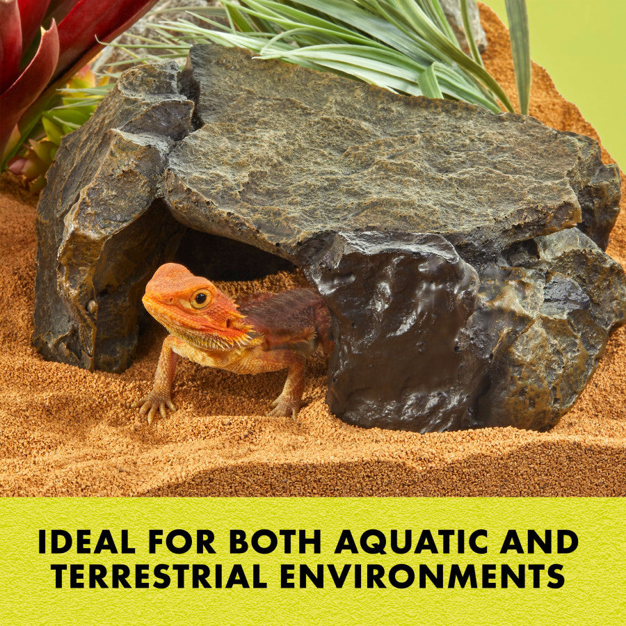 Transform Your Reptile's Habitat with the Zilla Shale Rock Den