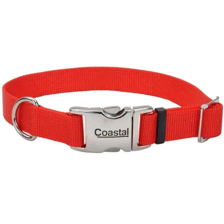 Coastal Adjustable Nylon Dog Collar with Titan Metal Buckle Coastal CPD
