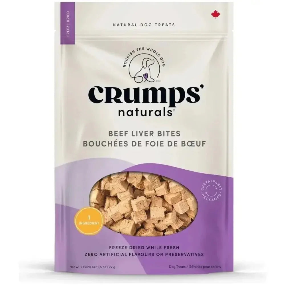 Crumps' Naturals Beef Liver Bites Dog Treats - Talis Us