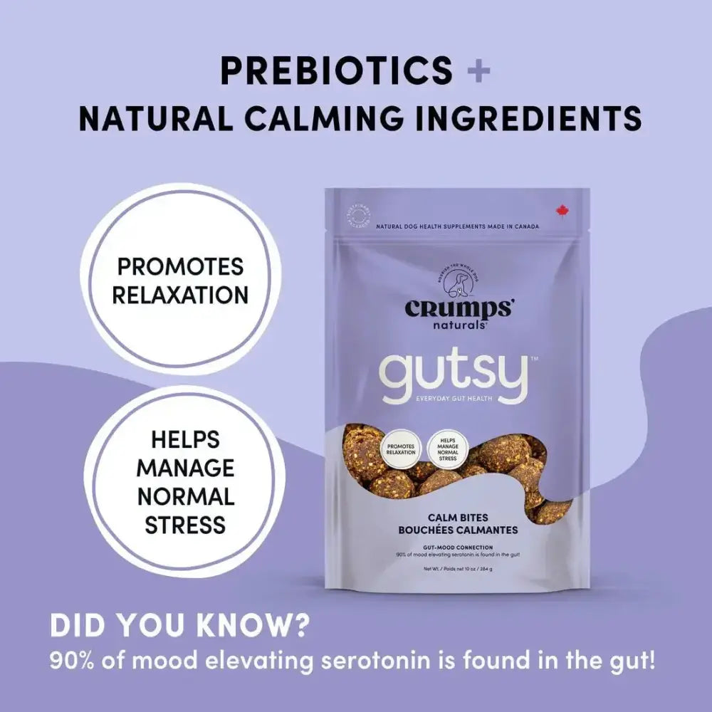 Crumps' Naturals Gutsy Calm Bites – Stress Relief with Prebiotic Power - Talis Us