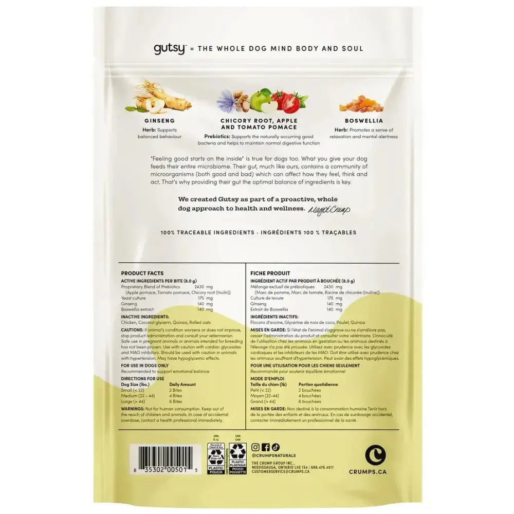 Crumps’ Naturals Gutsy Happy Bites - Mood & Gut Health Dog Treats - Talis Us