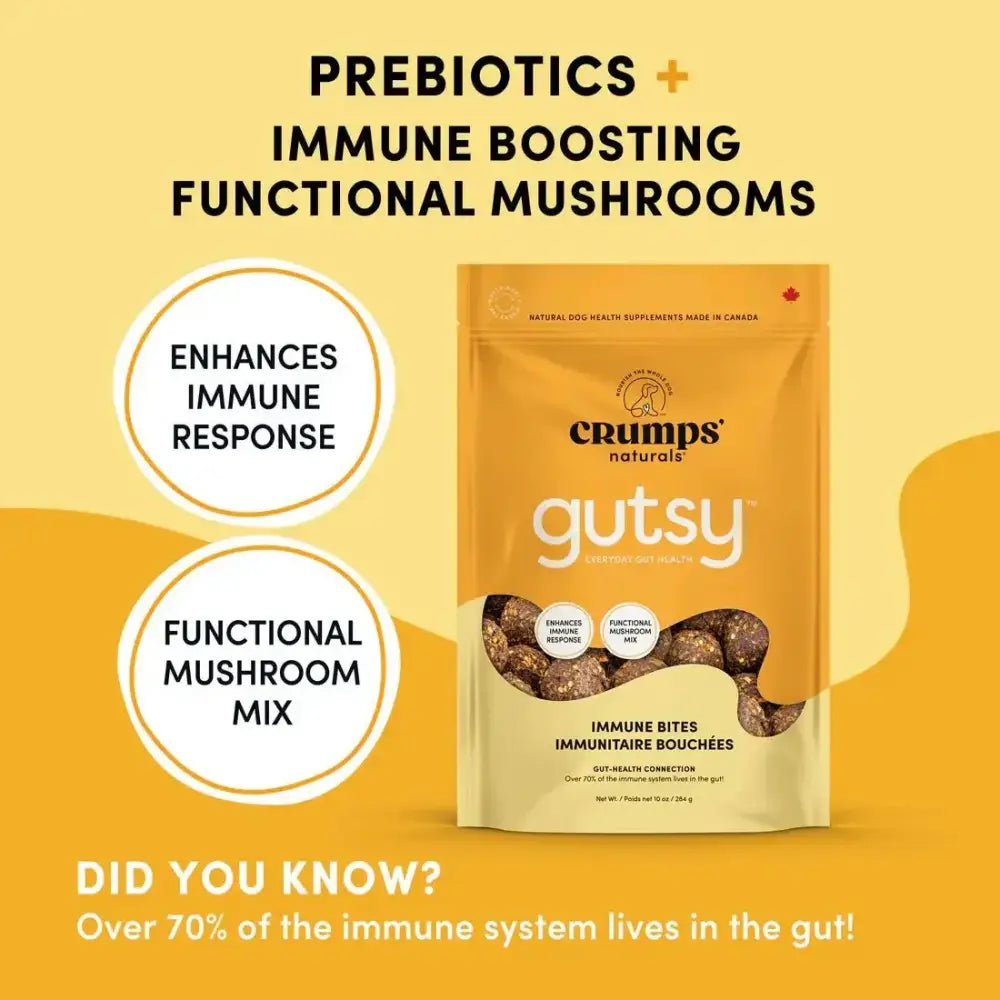 Crumps' Naturals Gutsy Immune Bites with Functional Mushrooms - Talis Us