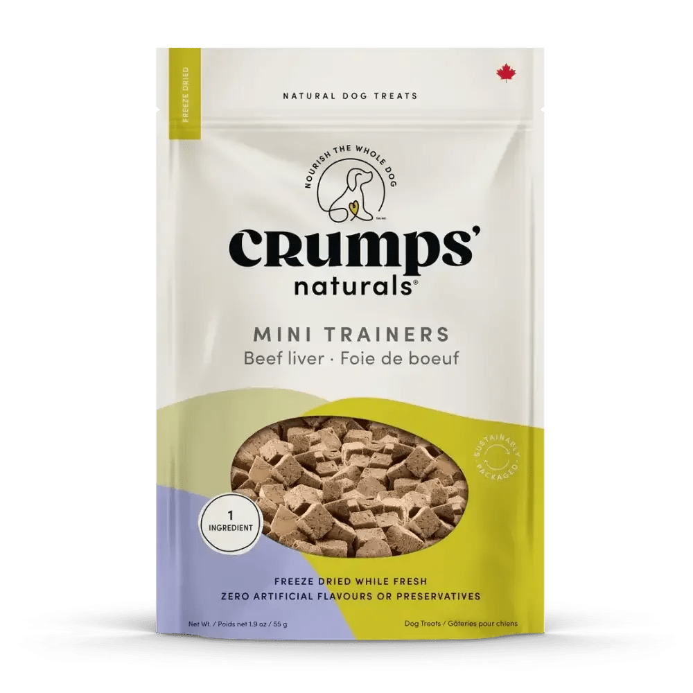 Crumps' Naturals Mini Trainers Freeze Dried Beef Liver Dog Treats - Talis Us