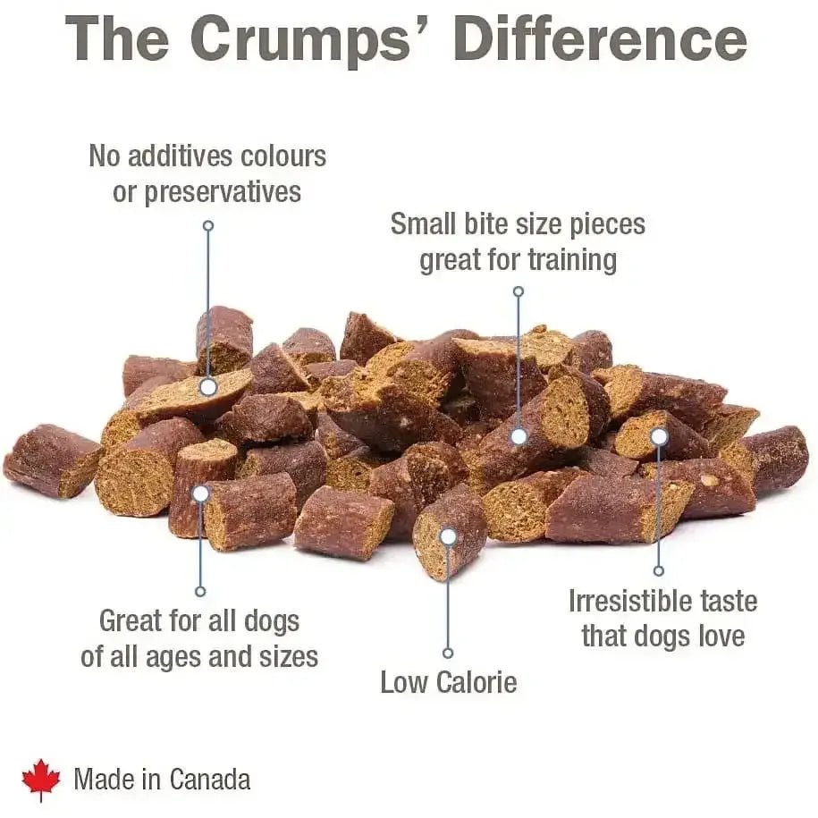 Crumps' Naturals Mini Trainers Semi - Moist Beef Dog Treats - Talis Us