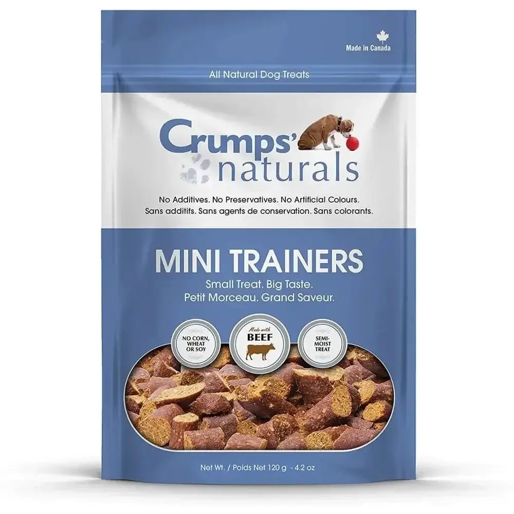 Crumps' Naturals Mini Trainers Semi - Moist Beef Dog Treats - Talis Us