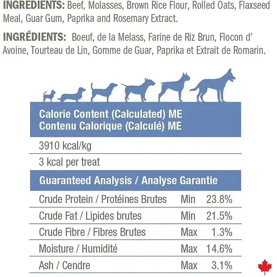 Crumps' Naturals Mini Trainers Semi - Moist Beef Dog Treats - Talis Us