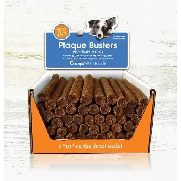 Crumps' Naturals Pumpkin Plaque Busters Dental Dog Treats - Talis Us
