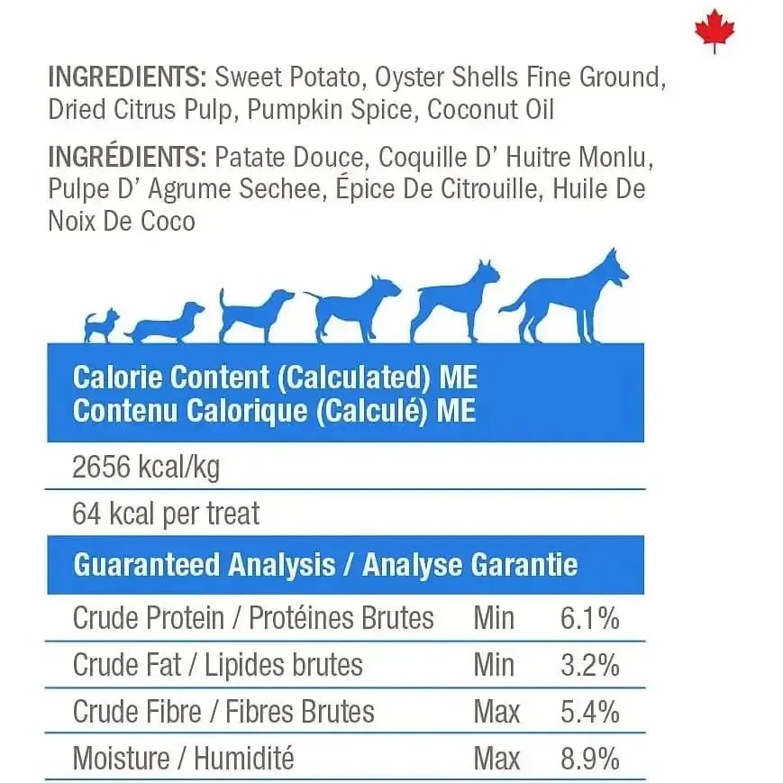 Crumps' Naturals Pumpkin Plaque Busters Dental Dog Treats - Talis Us