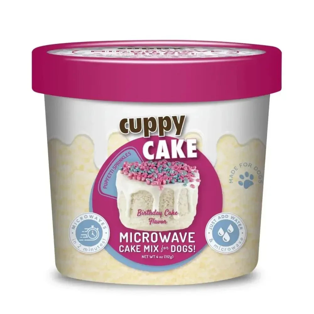 Cuppy Cake Microwave Cake in A Cup for Dogs Birthday Cake Flavored with Pupfetti Sprinkles - Talis Us