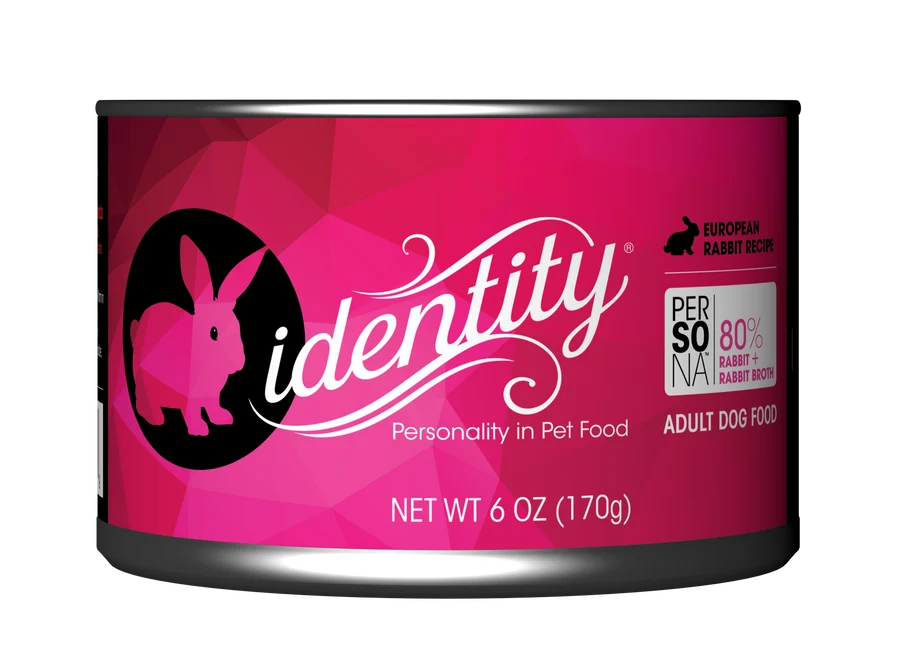 Identity Persona 80% European Rabbit & Rabbit Broth Pâté Wet Dog Food 24/6OZ