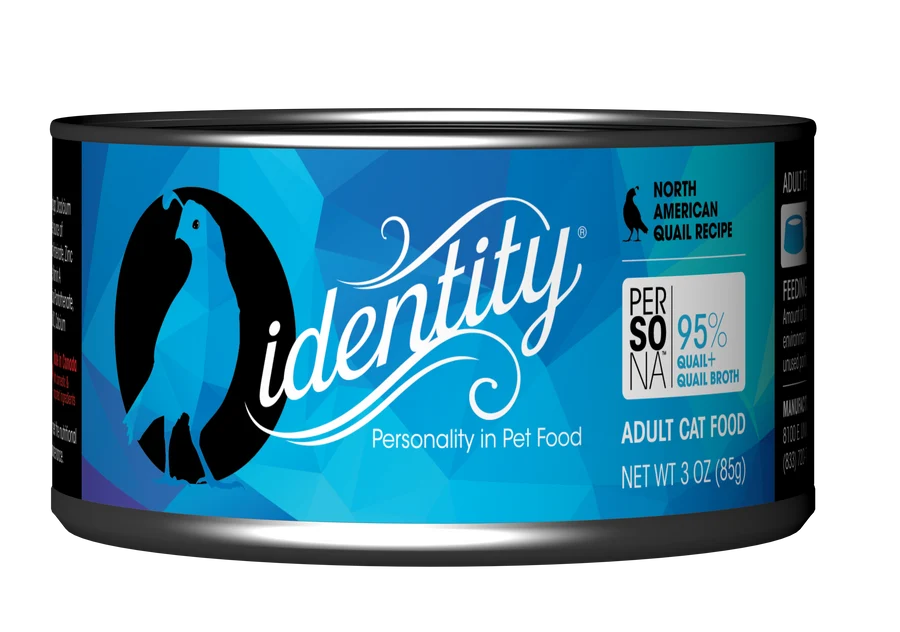 Identity Pet Persona 95% North American Quail & Quail Broth Pâté Wet Cat Food 24/3OZ
