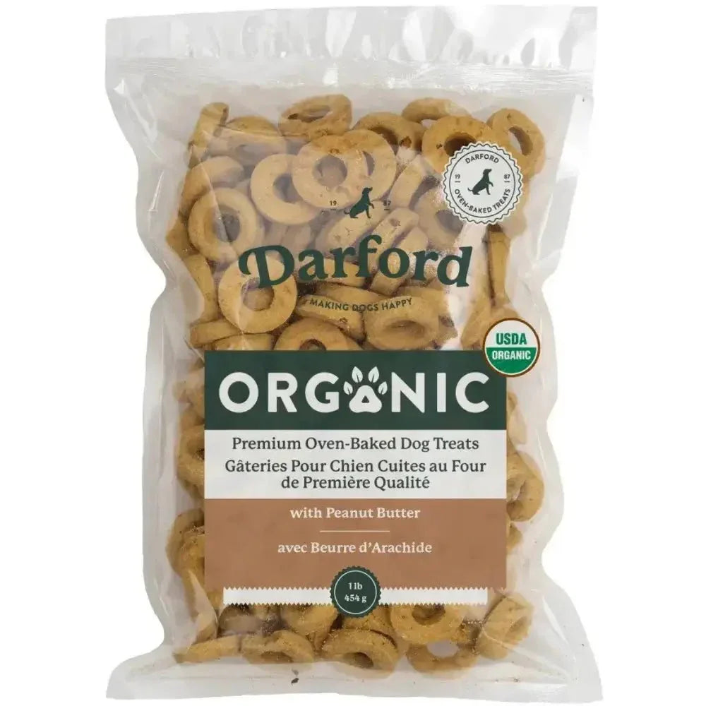 Darford Organic Peanut Butter Dog Treats PrePacked Bulk 6 / 1 lb - Talis Us