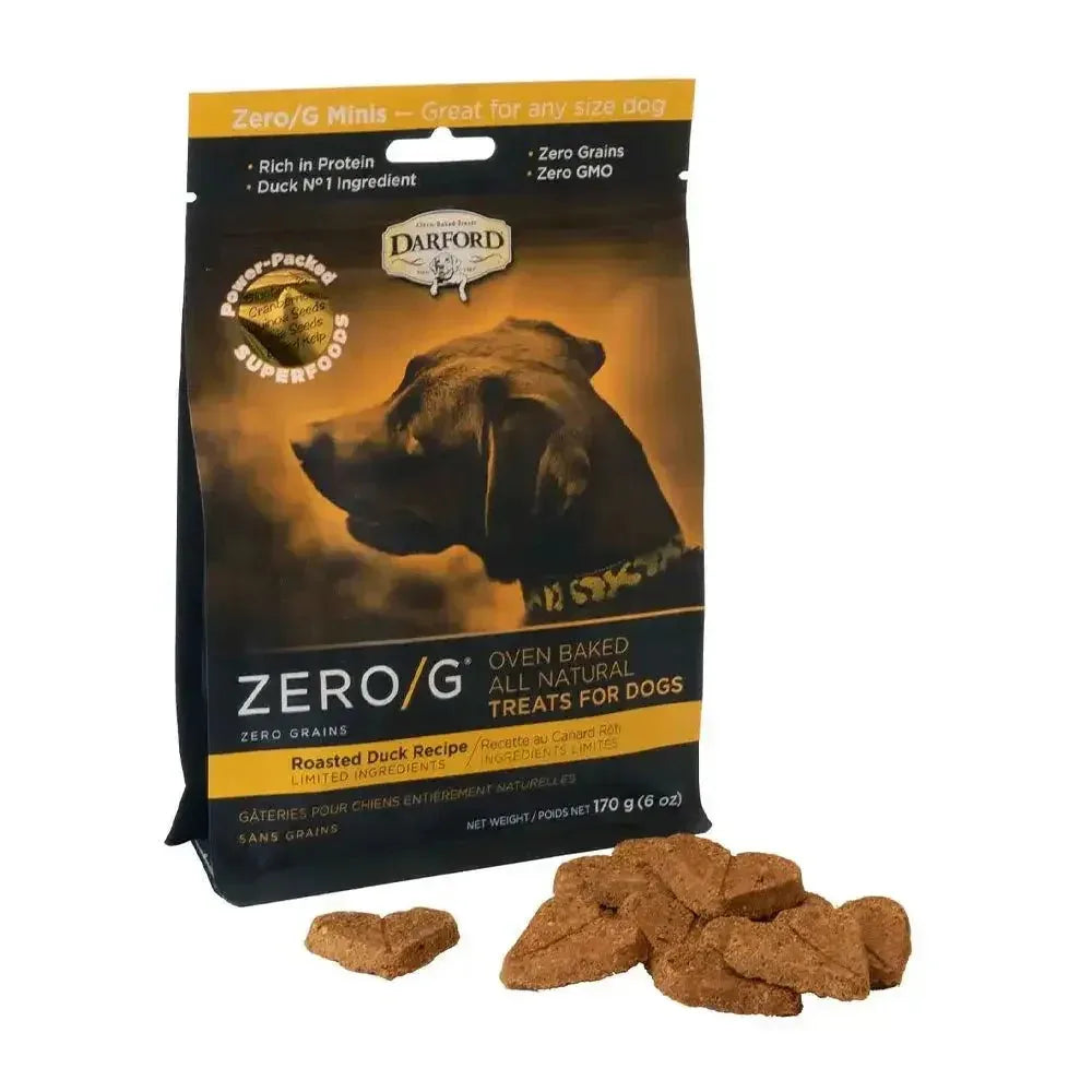 Darford® ZERO/G Minis Roasted Duck Oven Baked Dog Treats 6 Oz - Talis Us
