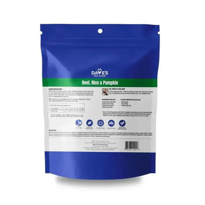 Dave's Digesti - Bites Beef, Rice & Pumpkin Freeze - Dried Dog Treats - Talis Us